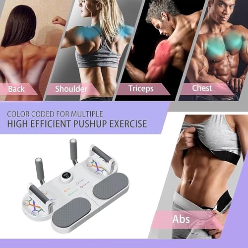 Image of 3 in 1 Push Up Board, Multifunction Muscles Exercise Push ups Training, Press Up Board with Timing Resistance Bands, Push-Up Board Workout Fitness Gym Equipment for Home (3 IN 1 PUSH UP BOARD)