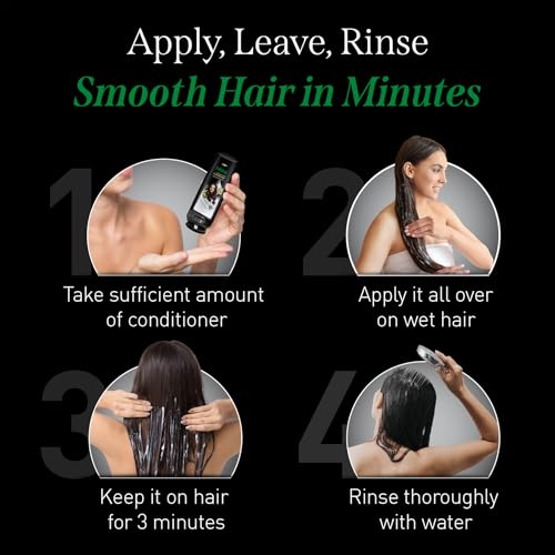 Image of Nisha Shampoo & Conditioner Combo, 180ml Each | Avocado & Brahmi Oil Formula for Straight, Healthy, Shiny & Frizz-Free Hair | For Men & Women