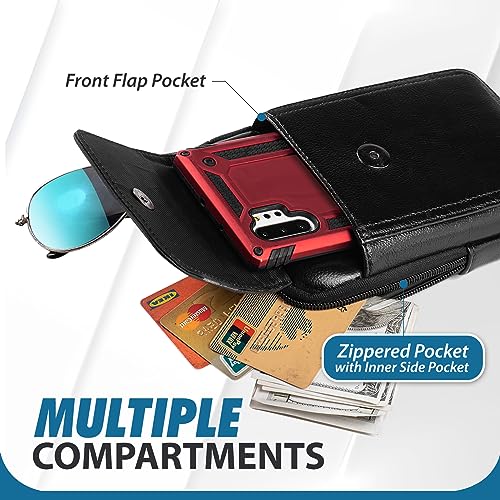 Hengwin Crossbody Phone Bag, Waist Mobile Phone Holder For iPhone 16 15 14 13 12 11 Pro Max, 16 15 14 Plus XS Max - Image 3