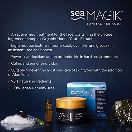 Sea Magik Pro Crystallage Pro-Ageing Spa Skincare Weekly Set/Paraben & Sulfates Free/Organic - Crystallage Skin Polish & Crystallage Mousse Mask #TOP3