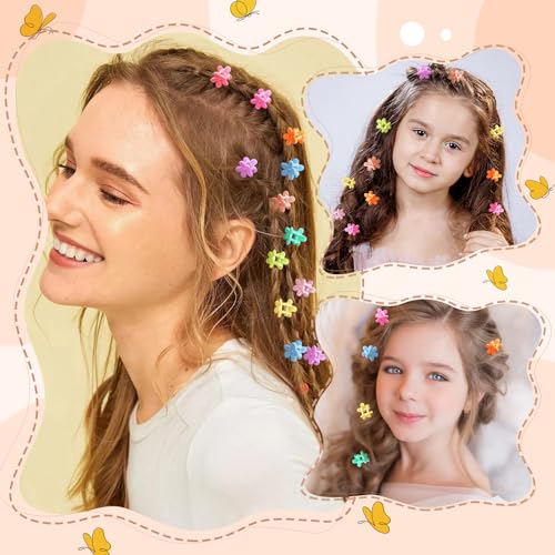 Set de accesorios para el cabello con pinzas mariposa miniatura 5