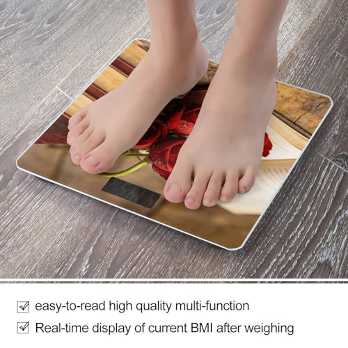 Báscula digital de baño con plataforma de vidrio templado miniatura 5