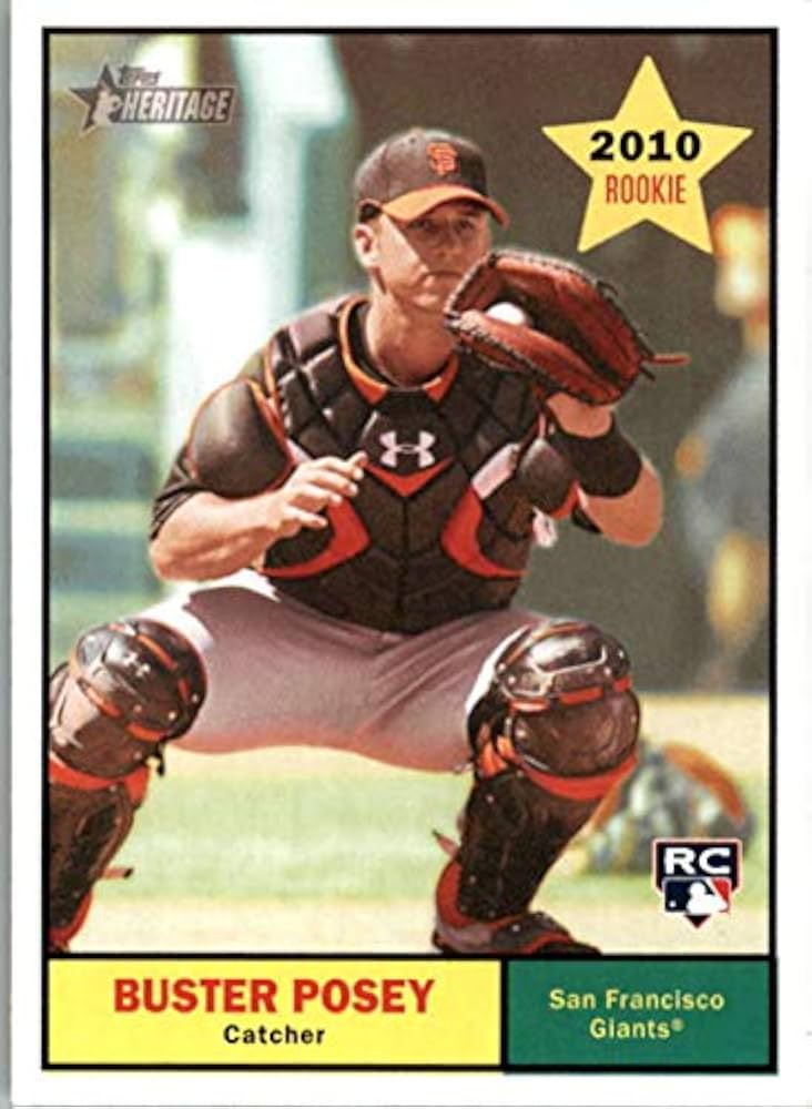 Amazon.com: 2010 Topps Heritage #114 Buster Posey NM-MT RC Rookie 