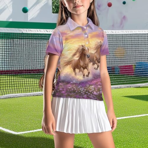 Children's Polo Shirts for Casual Everyday Use Outdoor Activities Short Sleeves Collar Design3