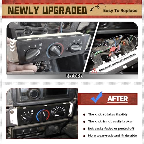 image for LM LPXWM HVAC Climate Control Panel with Blower Motor Switch for Jeep 