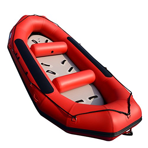 Image of BRIS 1.2mm 13ft Inflatable White Water River Raft Inflatable Boat FloatingTubes