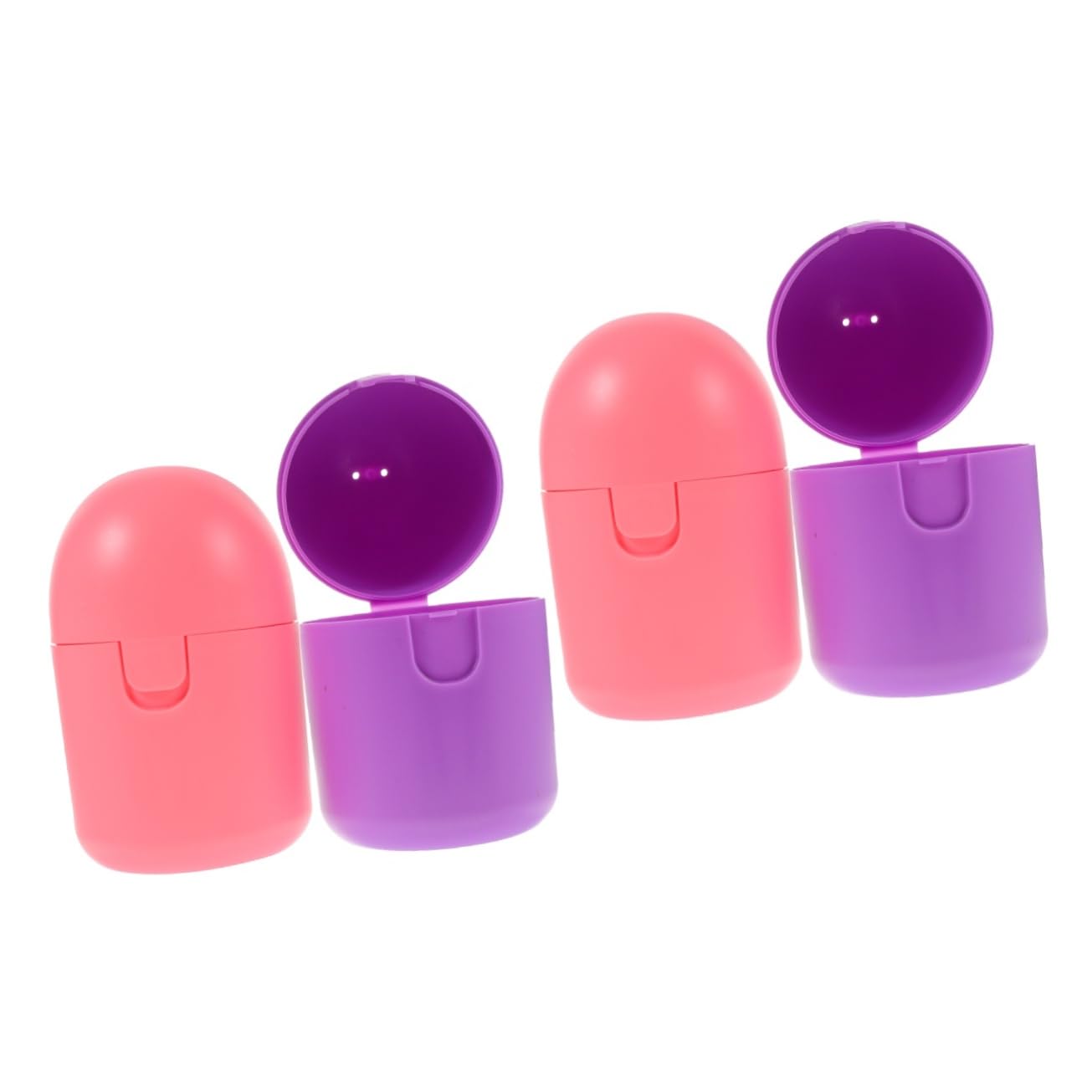 LALAFINA4 Pcs Menstrual Case Plastic Period Cups Menstrual Cup Menstrual Cups Box Instead Menstrual Container Tool Women Accessory Colored Case Female Cleaner