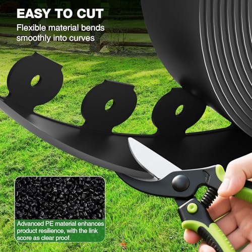 MIXC 100ft Plastic Landscape Edging Kit