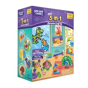 Imagimake 5 in 1 Awesome Craft Kit | Over 15 Projects – Creative DIY Arts & Crafts, Craft Kit for Kids | Gifts for 5 6 7 8 9 10 11 12 Years Old Girls & Boys | Arts and Crafts for Kids Ages 6-8 & 8-12