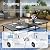 PHI VILLA 9 Pieces Outdoor Dining Set for 8, Rectangle Large Metal IronTable with Umbrella Hole & Cushioned Wicker Chairs, Large Dining Furniture for Patio, Deck, Yard, Porch