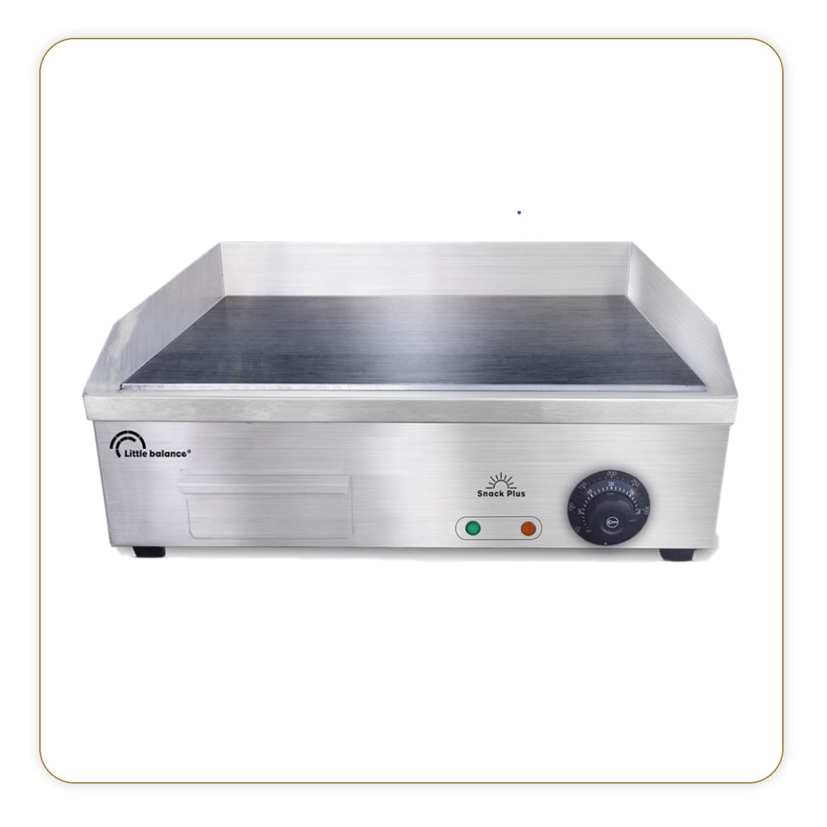 LITTLE BALANCE 8568 Snack Plus, Plancha électrique 6-8 personnes, Plaque de cuisson acier anti-adhésive 8 mm, 2900 W, Acier