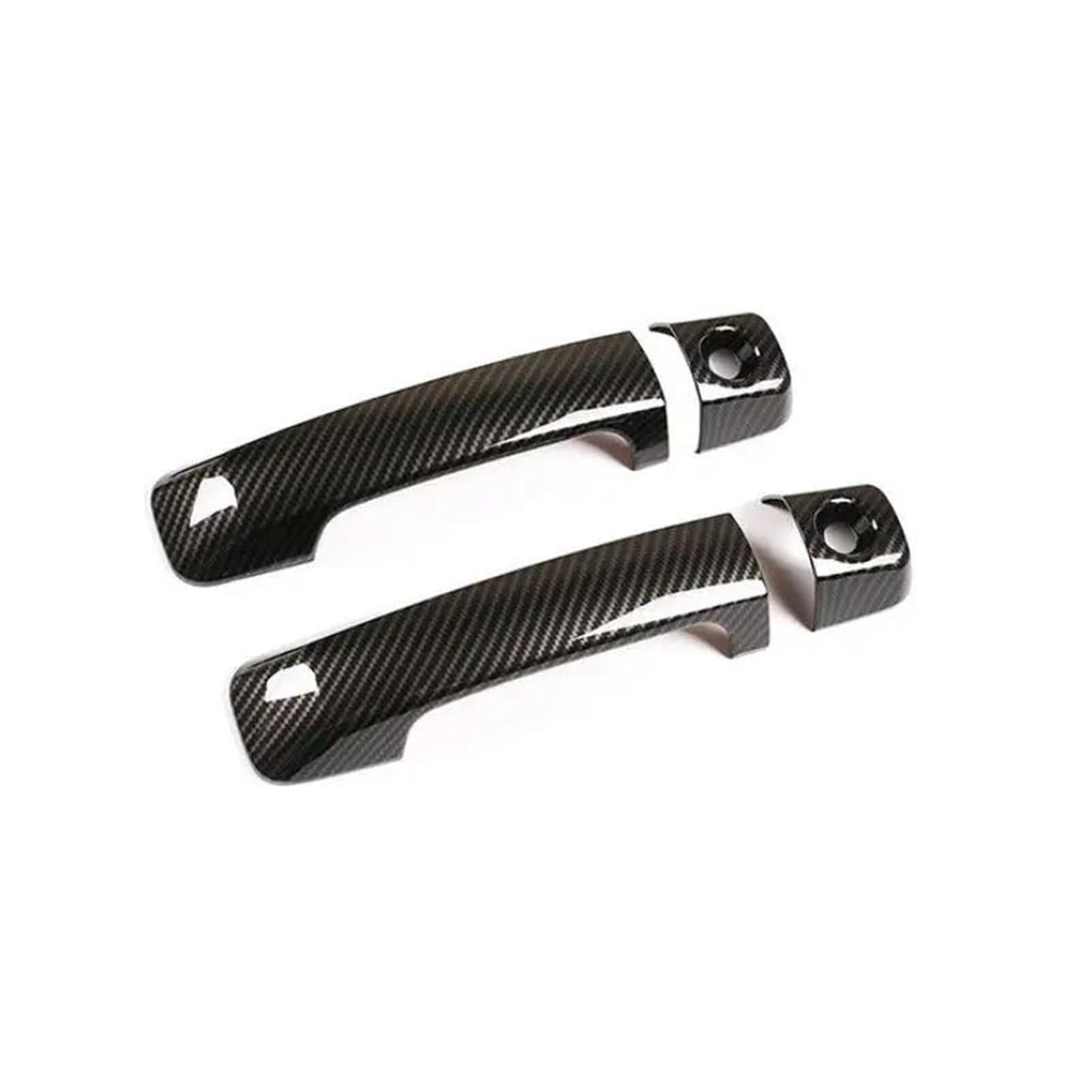 YSDSLS Car Accessories Exterior Door Pull Handle Cover Outer Trim for Toyota FJ for Cruiser 2007-2021(Carbon Fiber)
