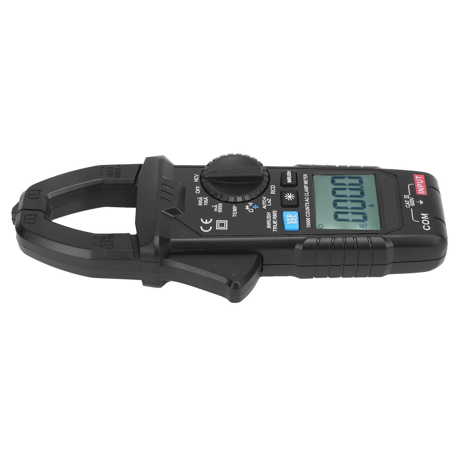 CM83C Digitales Zangenmessgerät, Präziser Echteffektivwert-Tester für Elektriker, Tragbares ABS-Design mit 9999-Zähler-Anzeige