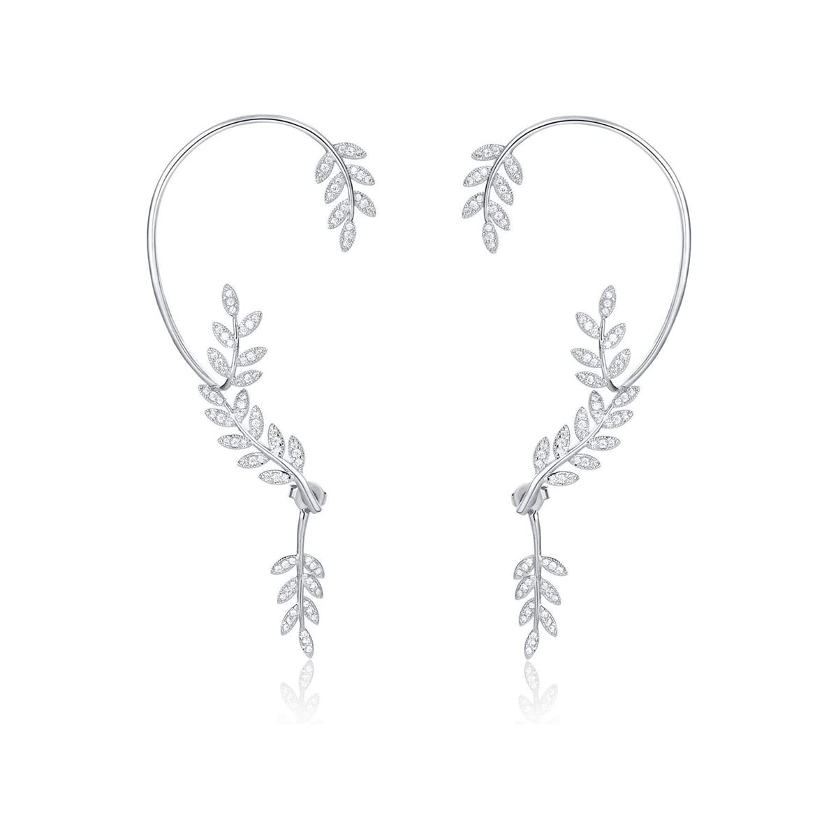 See full amazon price history chart for Jewels Galaxy Silver Plated Korean Ear Cuffs With Leaf Theme Stud Earrings (FMYN-ERG-35821) Jewels Galaxy Silver Plated Korean Ear Cuffs With Leaf Theme Stud Earrings (FMYN-ERG-35821) (B0C5RNS6JP) Amazon Price History, Amazon Price Tracker