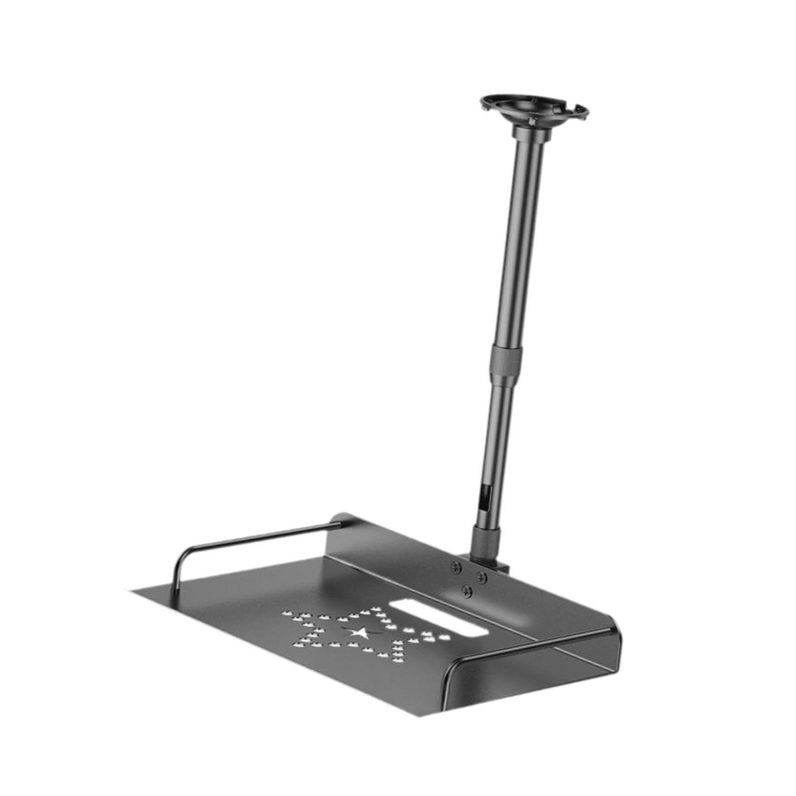 Supporto da soffitto con vassoio per videoproiettore, montaggio a parete/soffitto, altezza da 40 cm a 80 cm