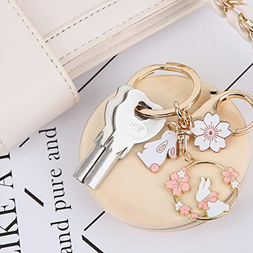 Zyllglow Cute Keychain Aesthetic Keychain Accessories Kawaii Key Ring For Women,Keychain For Girl Charm For Airpod,Backpack #TOP2