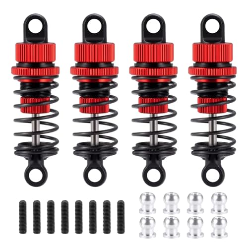 Amortisseurs pour Tamiya TT02 hydrauliques en alu rouge absorbant les chocs de voiture crawler 1/10