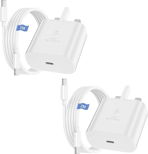 Samsung Charger Fast Charge, 2PACK 2M Long Samsung USB C Charging Cable and Plug USBC to Type C for Galaxy S26 S25 S24 S23 S22 S21 S20 A17 A16 A23 A24 A25 A26 A32 A33 A34 A35 A36 A52 A53 A54 A55 A56 - 1