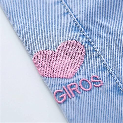 Trendy Girls Denim Pants Comfortable Elastic Waist Casual Jeans for Everyday School Outdoor Activities2