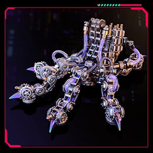 3D Metal Puzzle Zestaw, 1000 + kawałki DIY Mechaniczna pazurowa, 3D metalowa łamigłówka dla dorosłych Dekoracja ozdób dzieci