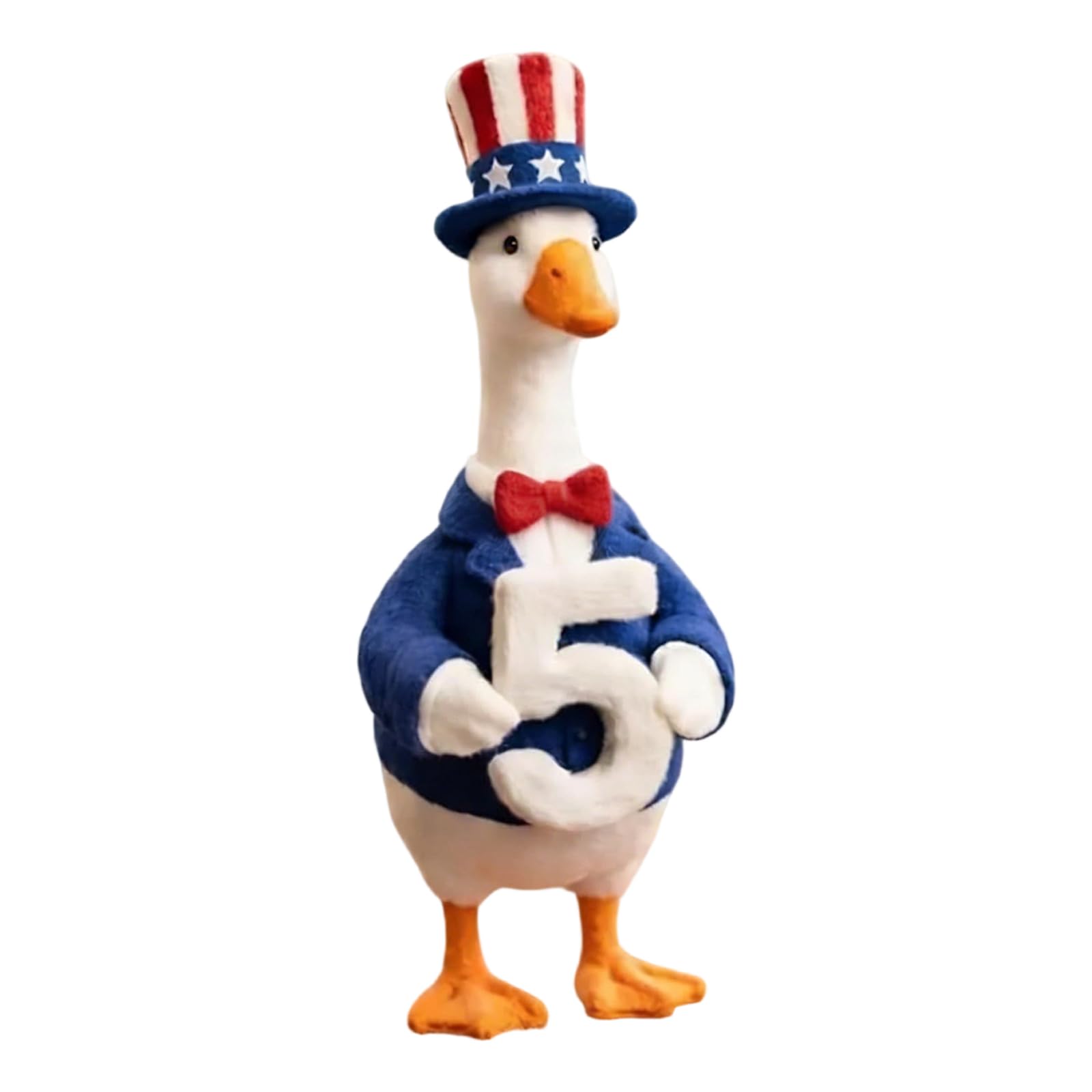 Kaeltsyn National Holiday Geese Figurine Resin Ornament for Collector and Patriotic Party Resin Waterfowl Deck