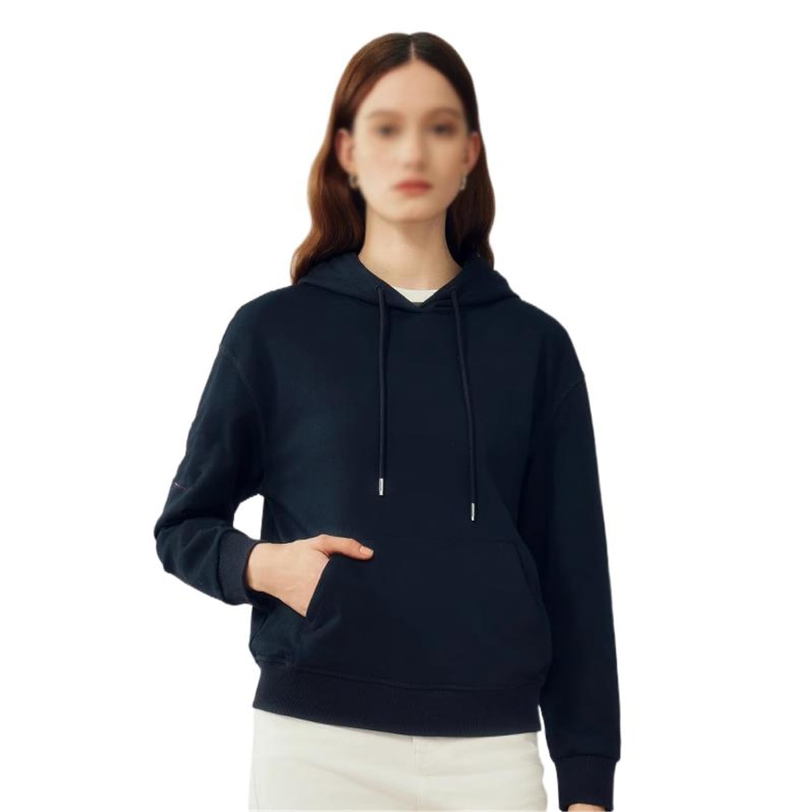 Sudadera con Capucha para Mujer, Manga Raglán, Cremallera, Estilo Universitario Holgado y Vintage