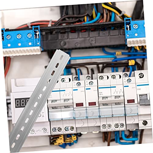 GLEAVI 3 Peças Trilho Din Longo Trilho Din C45 Trilho Din Com Fenda De Metal Para Indústria Metal Di