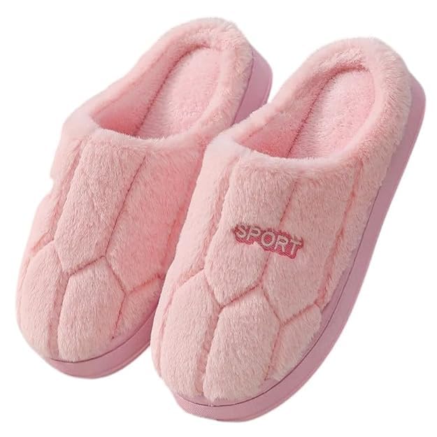 Unisex Woolen Winter Slippers | Fluffy Warm Anti-Slip Indoor House Slides | Soft Plush Comfortable Home Slippers for Men & Women-image-42