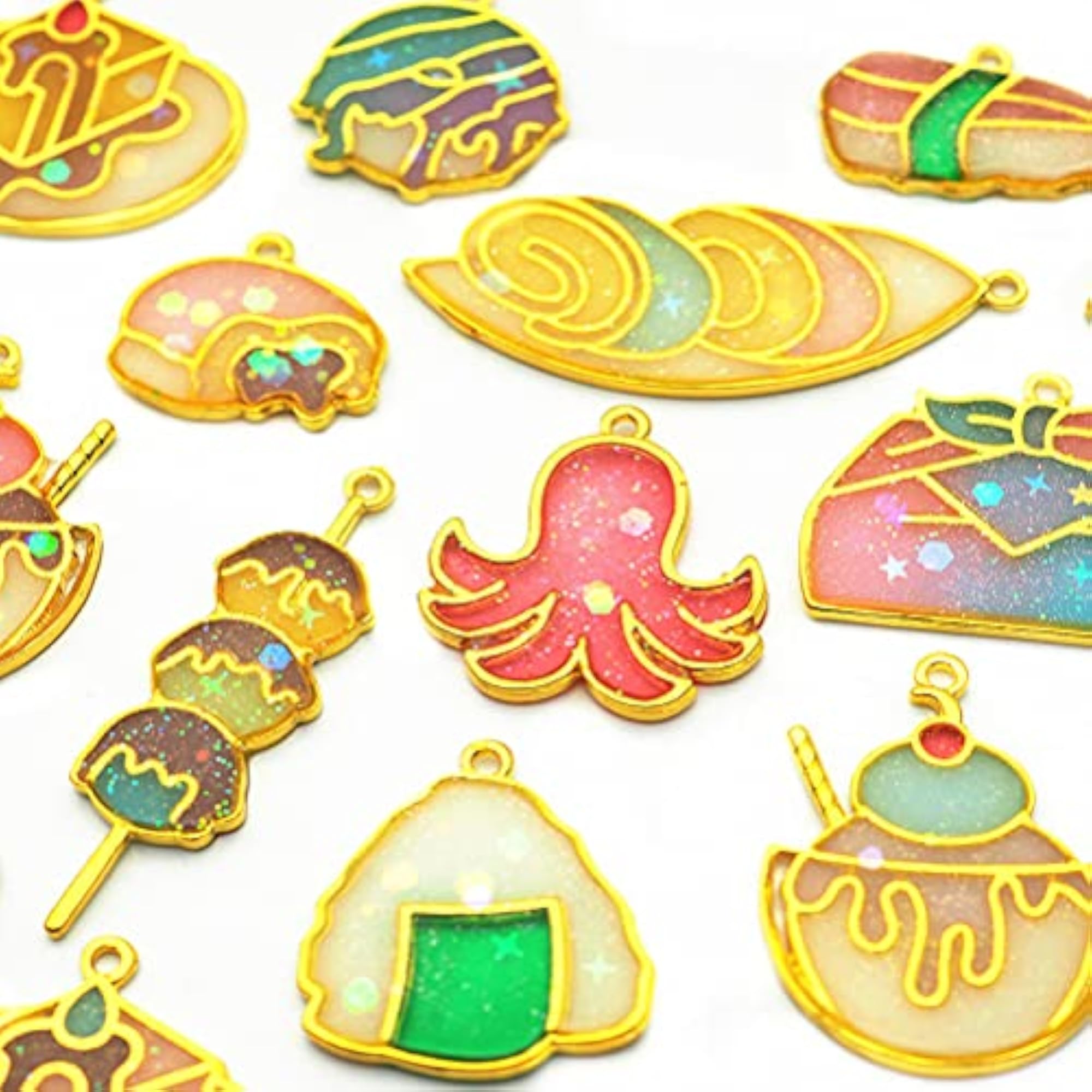 30pcs DIY Jewelry Accessories Metal Frame Pendant Drops