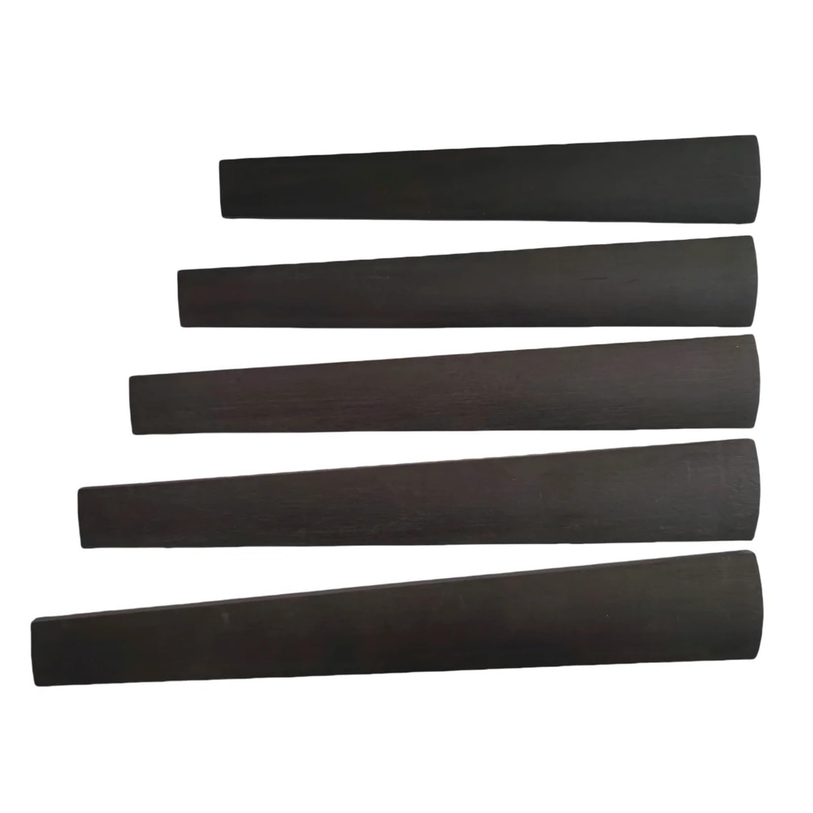 6-teiliges Ebenholz-Griffbrett-Set For Violine Und Bratsche | 6-teilige Griffbretter aus Ebenholz for 4/4-1/8 Violine und 16-Zoll-Viola, Instrumententeile mit glatter Oberfläche