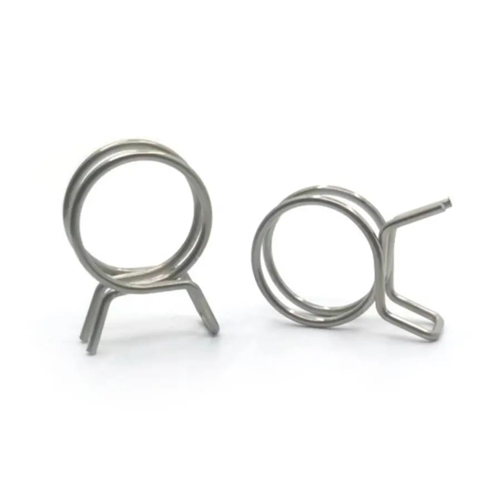 10Pcs 5mm-14mm Hose Clamp Stainless Steel Tube Spring Clips Fuel Line Hose Clamps Sealing Pipe Clips Hardware Accessories(7mm)