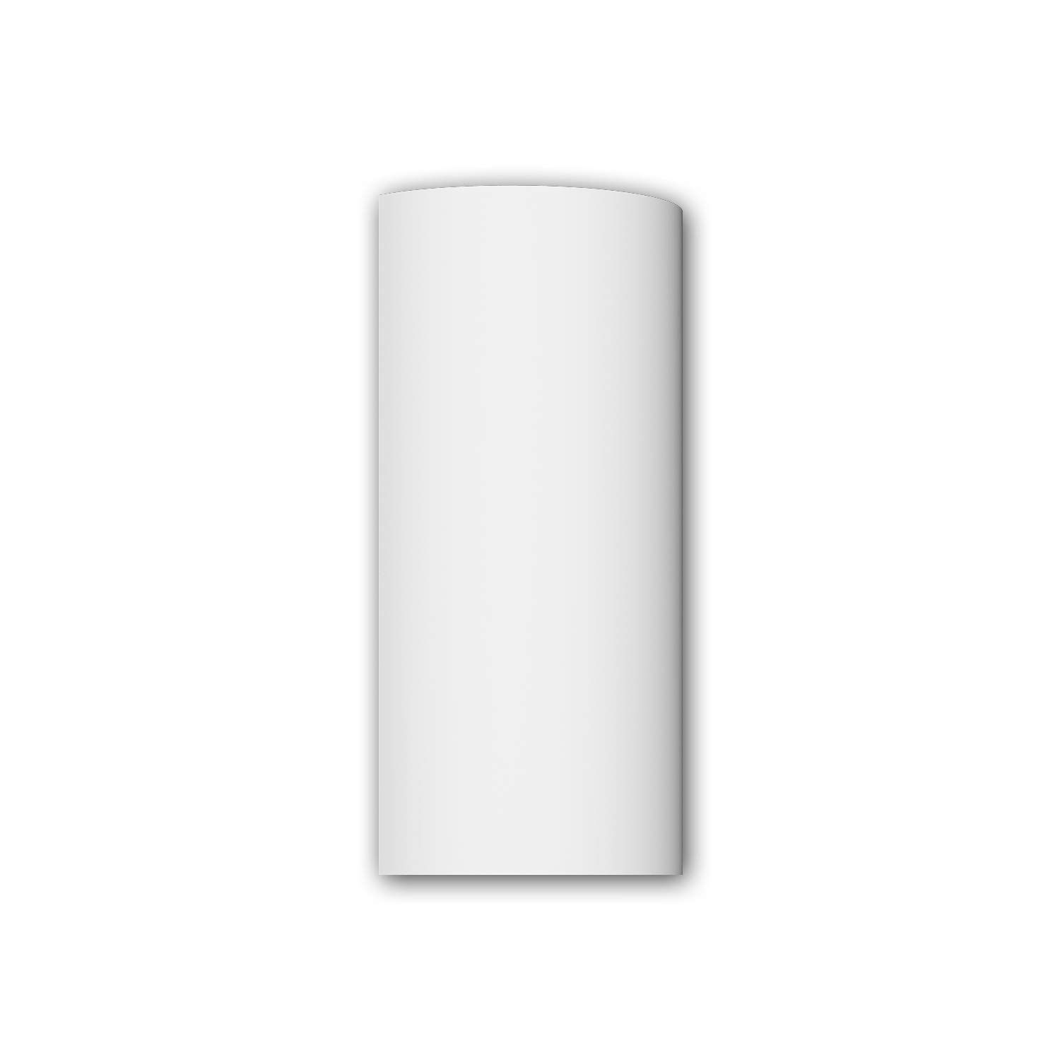 Segment de demi-colonne 416002 Profhome élément de façade style toscan blanc