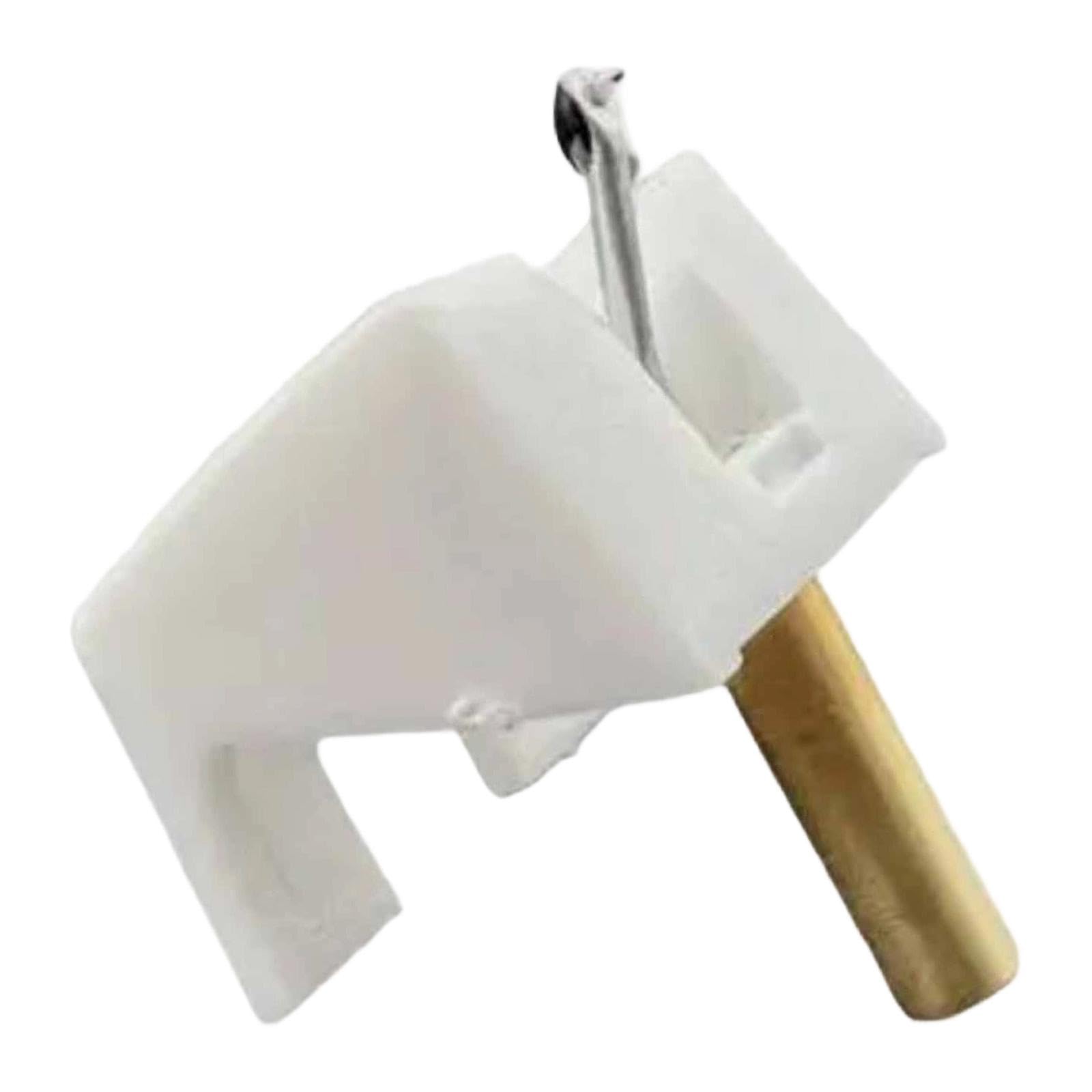 Puntina per Giradischi di Ricambio per Giradischi, LP, Fonografi, Accessori, Testine Fonografiche, Puntina per Vinile Realizzata in Metallo, Adatta PE, Bianco
