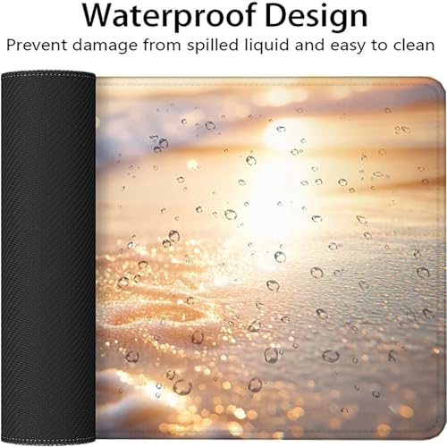 Tapis de souris imperméable antidérapant avec bords cousus de haute qualité - 5