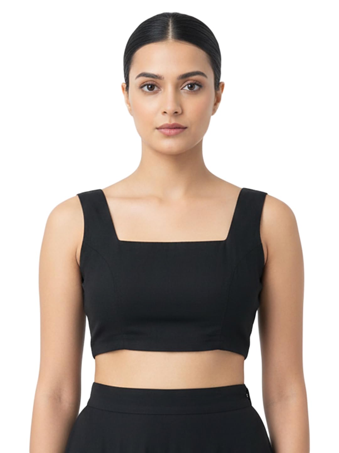 thevasa Women's Square Neck Sleeveless Blouse-picture-13