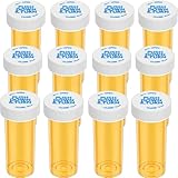 Empty Plastic Medicine Pill Bottles with Child Resistant Caps (12 Pack), 13 Dram Small Prescription Vial Medicine Containers Travel Pill Bottles Clear Pill Case Organizers