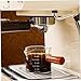 2 tazas medidoras de espresso de 100 ml de vidrio transparente con escala dual asa y boquillas dobles Imagen de 2 tazas medidoras de espresso de 100 ml de vidrio transparente con escala dual asa y boquillas dobles
