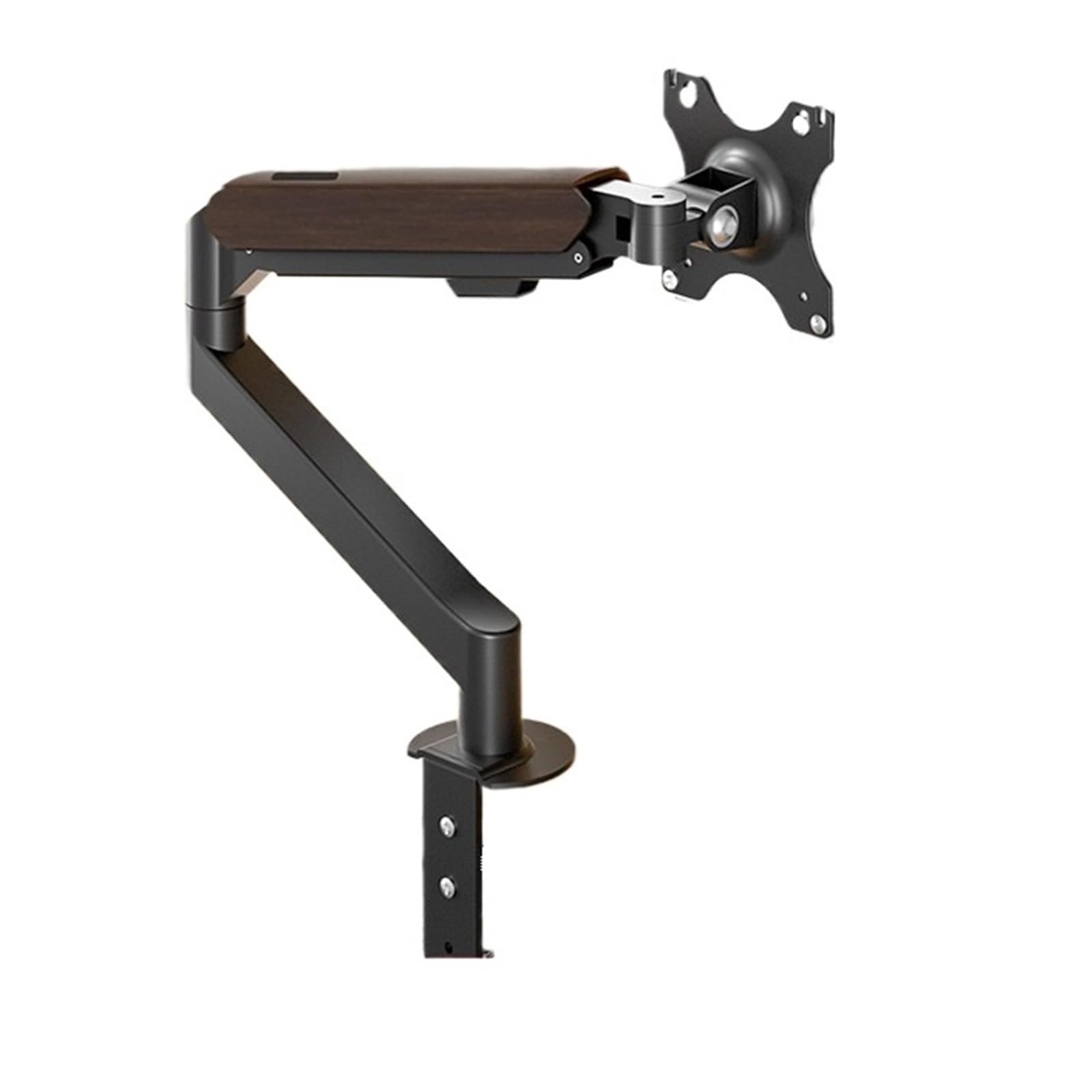 IKPGBZXM Monitor stand rotating arm lifting base telescopic robotic(Wood grain style)