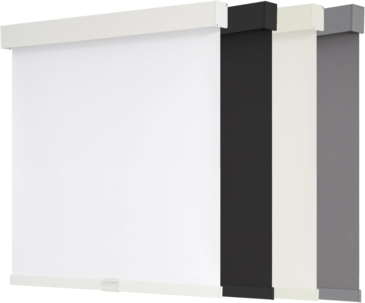 100% Blackout Roller Shades Cordless Blinds for Windows, Free-Stop Shades with Valance, Thermal Insulated Fabric, UV Protection, Natural Woven Blinds for Home and Office (30" W x 72" H, White) White 30x72