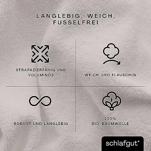 schlafgut Frottex Spannbettlaken 140x200 cm Frottee Baumwolle, Sand Light – Ansicht 3