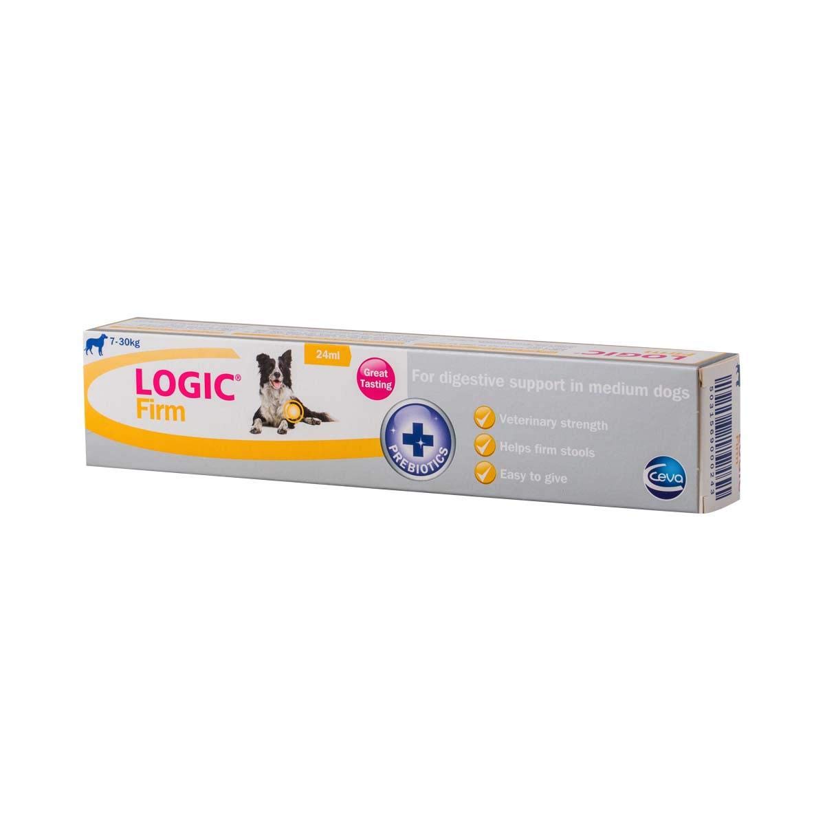 Logic Soutien digestif Ferme | Aide Digestive pour Chien et Chat Firm pour Chiens et Chiots Firm pour Chats et Chatons | Probiotiques intestinaux pour Chats et Chatons | Probiotiques