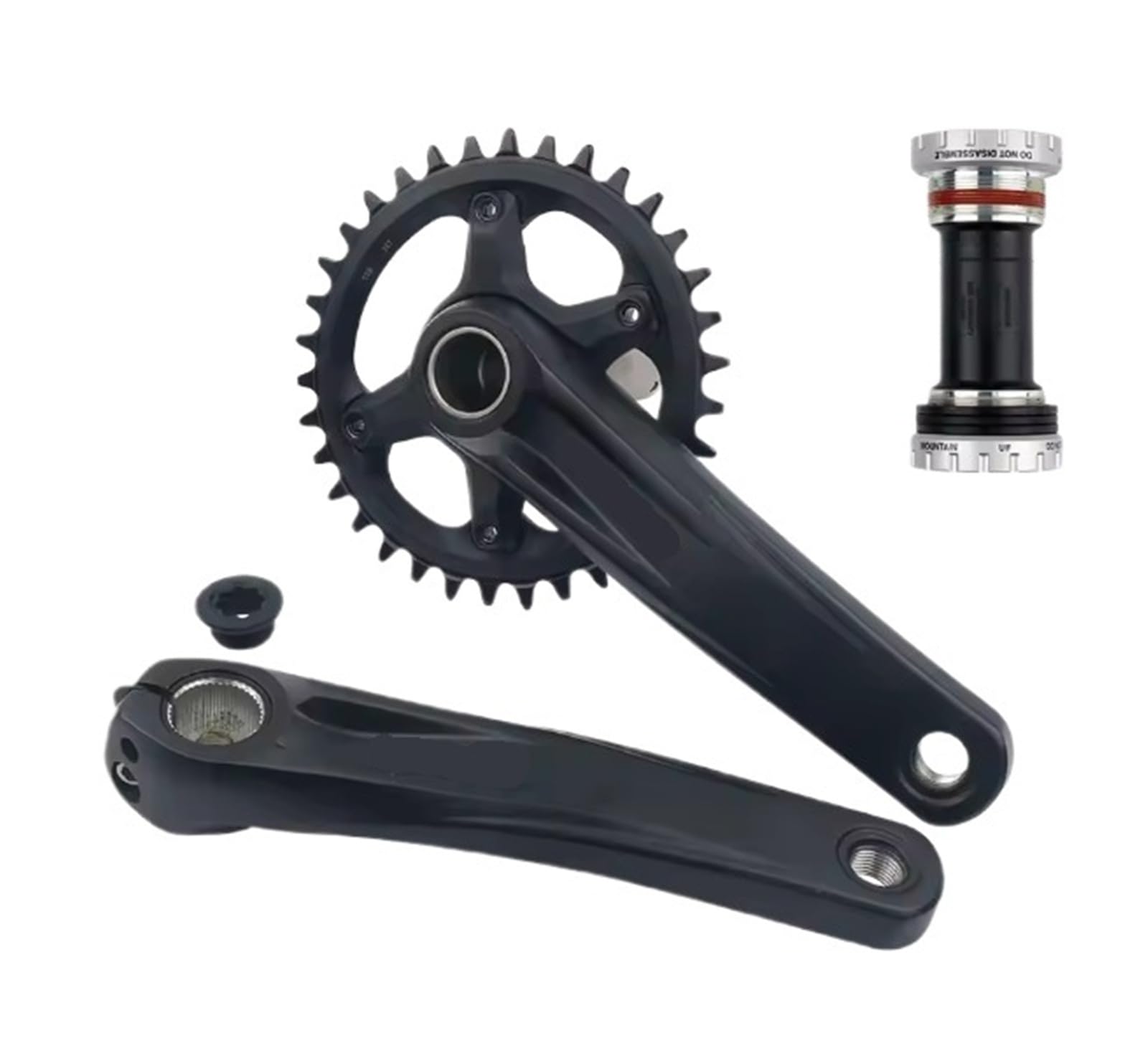 Compatible avec Le pédalier VTT SMN Deore SLX MT510 10/11/12 Vitesses, 170 mm, Plateaux 32T, 34T, 36T, 38T, BB52 MT500/29 (Shimano BB52)