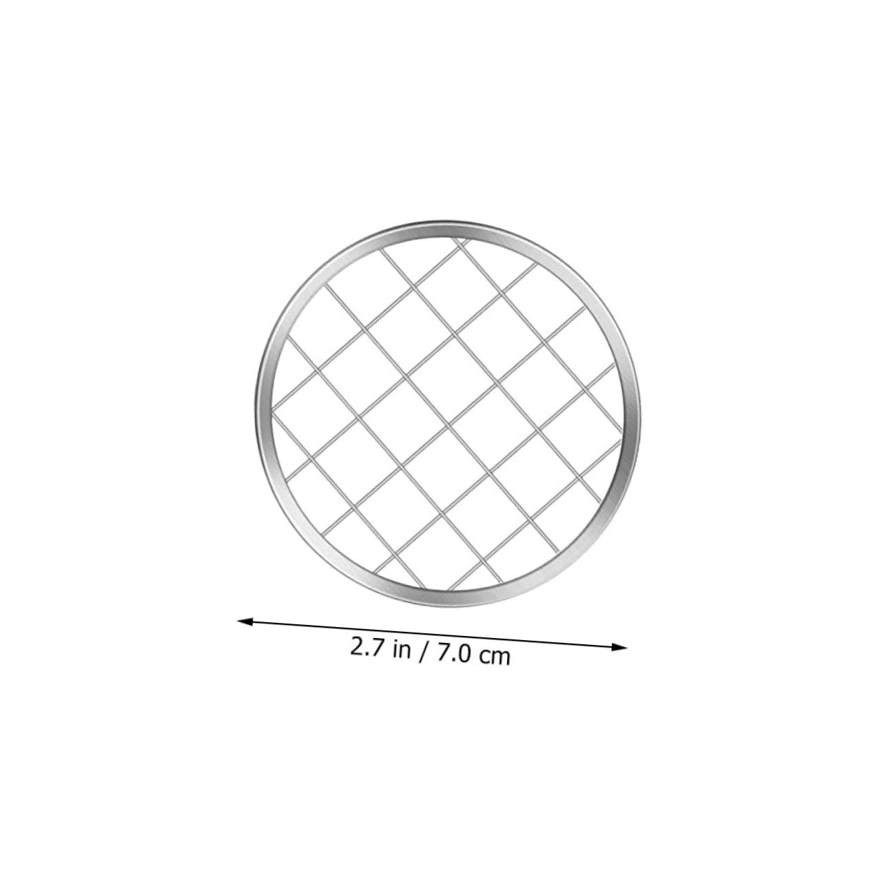 OUNONA Wide Mouth Mason Jar Lid Accessories 12pcs Metal Floral Grid Pen Holder Cover Vase Grid for Flower Arrangement