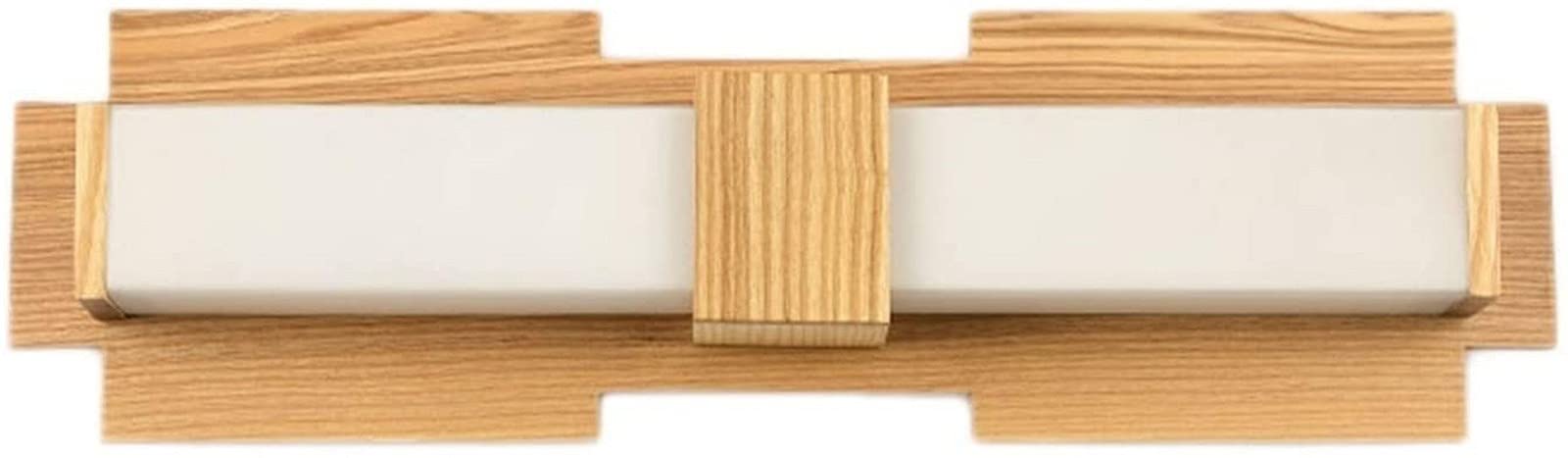 Applique murale LED bois massif anti-reflet pour miroir coiffeuse salle de bain
