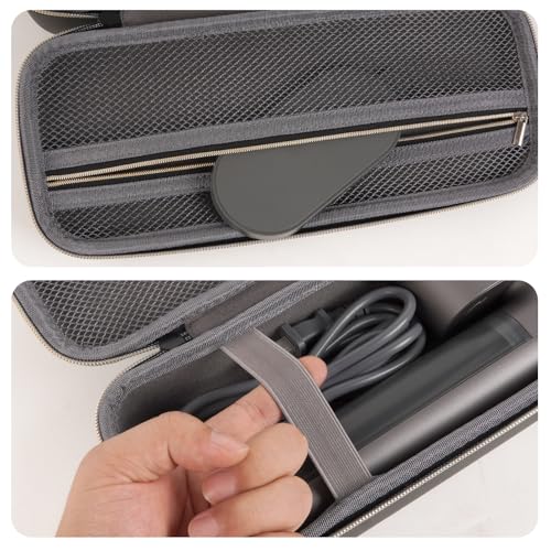 Image of Steamer Case Compatible with Jack & Rose /for FEPPO /for Nesugar /for Kssvzz Portable Steamers, Handheld Iron Carrying Storage Bag Organizer with Mesh Pocket for Accessories-Brown