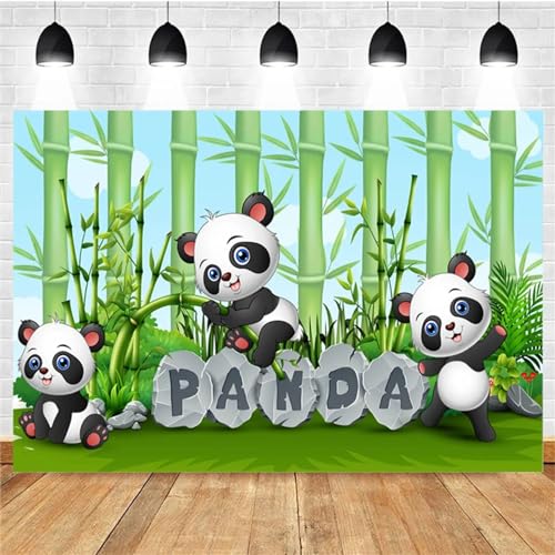 Osos Bailando En El Bosque De Bambú Verde Decoraciones De Pared De Patrón Banner De Fondo De Fotografía De Fondo Personalizable De Fotografía De Fondo Fotos