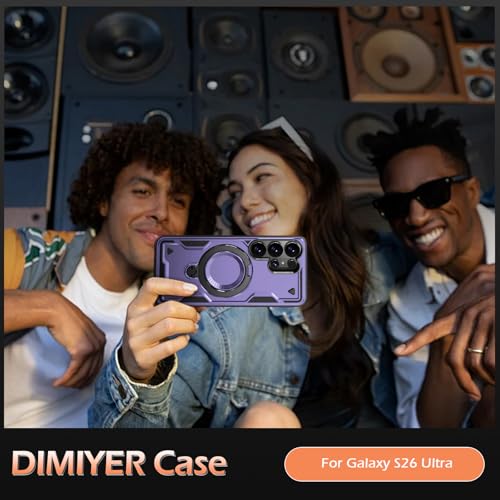 Image of for Samsung Galaxy S26 Ultra Case Magnetic with stand, with Mag-Safe, with Screen Protector, Wireless Charging, Shockproof for Samsung S26 Ultra 5G Phone Case, Ring Holder Cover for Samsung S26 Ultra