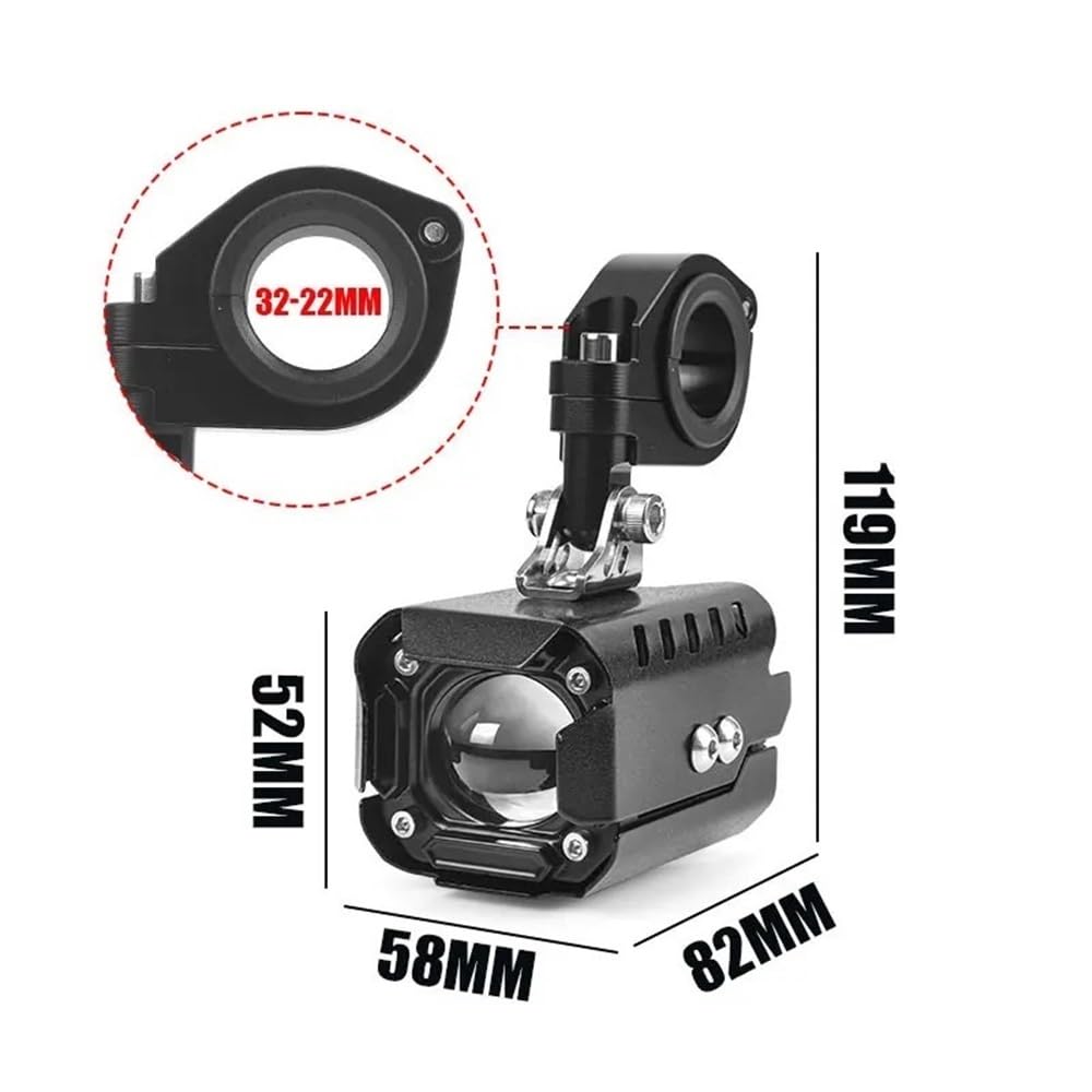 Phares avant moto Lumières LED Motos 80W Pour Pour Tout-terrain Pour ATV