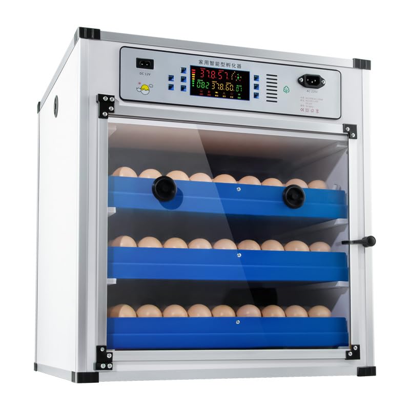 136 Egg Cabinet Incubator with Automatic Turner, Digital Temperature & Humidity Control, External Water Refill System, LED Display Hatching Machine for Chicken Duck Goose Quail & Pigeon Eggs