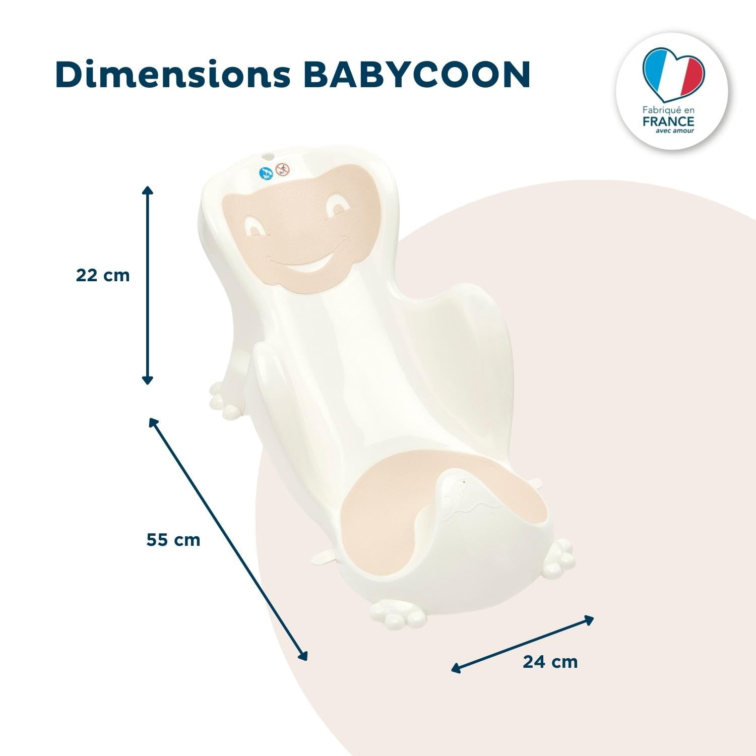 Anneau THERMOBABY de bain babycoon Transat Marron glacé